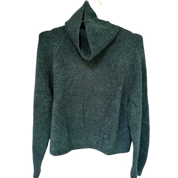 & Other Stories | Cozy Green Alpaca Wool Blend Turtleneck Sweater, Size Large - Picture 4 of 9